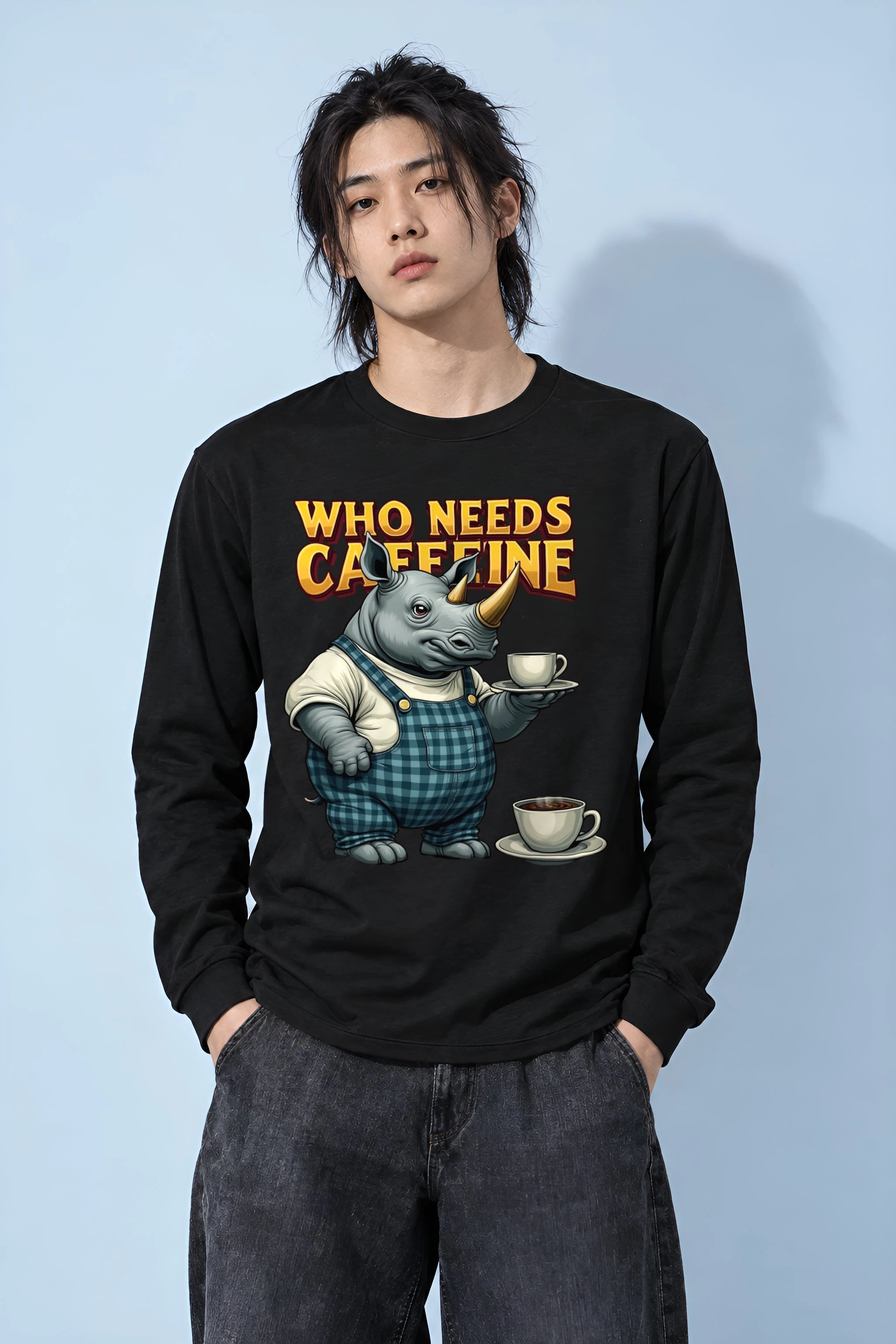 "Rhino Coffee Service" Unisex Longsleeve T-shirt