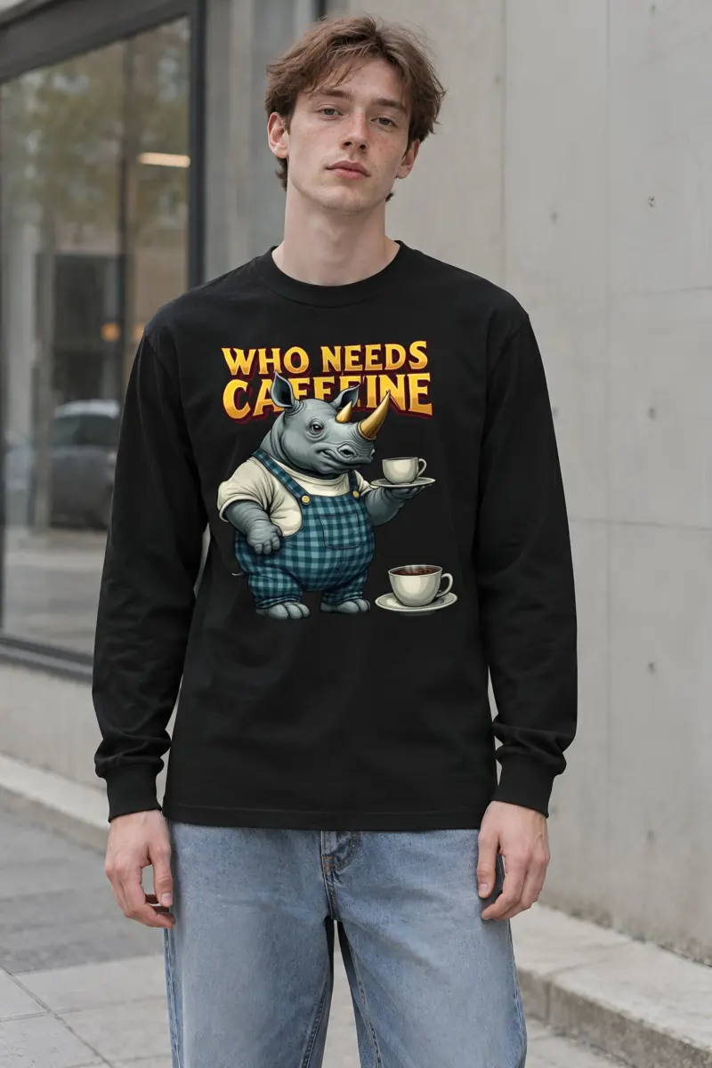 "Rhino Coffee Service" Unisex Longsleeve T-shirt