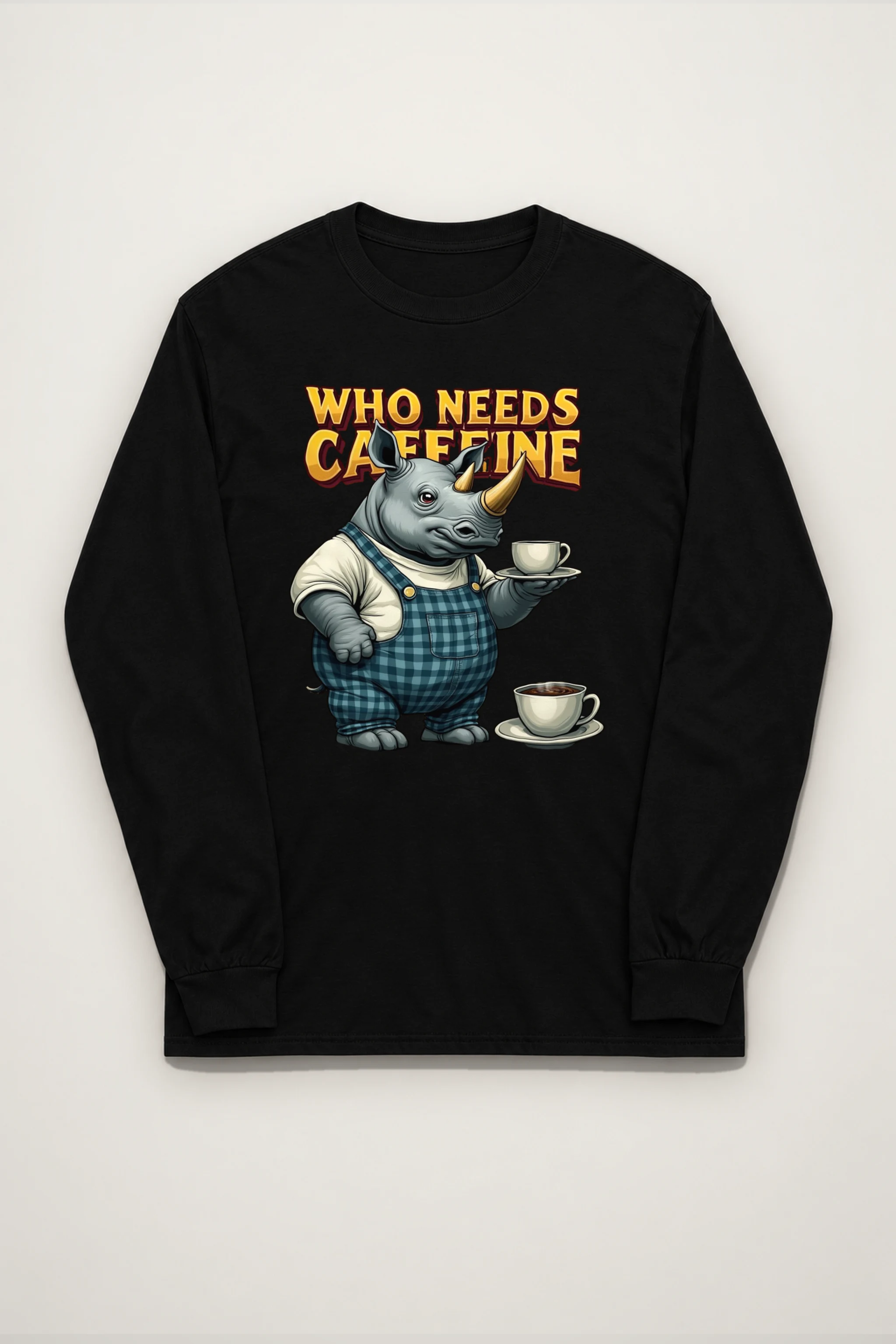 "Rhino Coffee Service" Unisex Longsleeve T-shirt