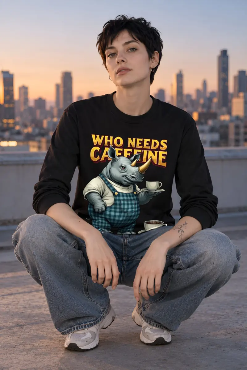 "Rhino Coffee Service" Unisex Longsleeve T-shirt