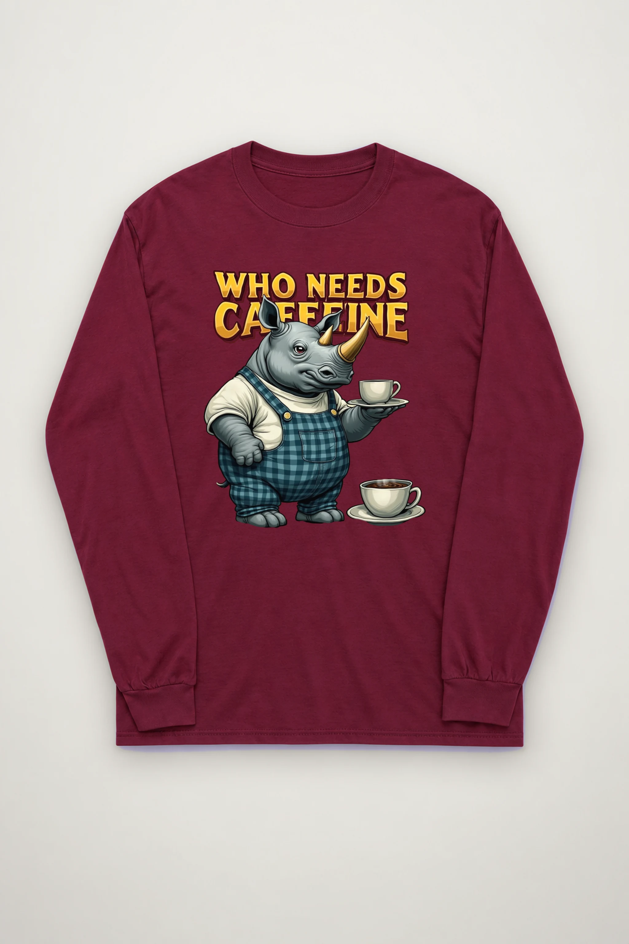 "Rhino Coffee Service" Unisex Longsleeve T-shirt