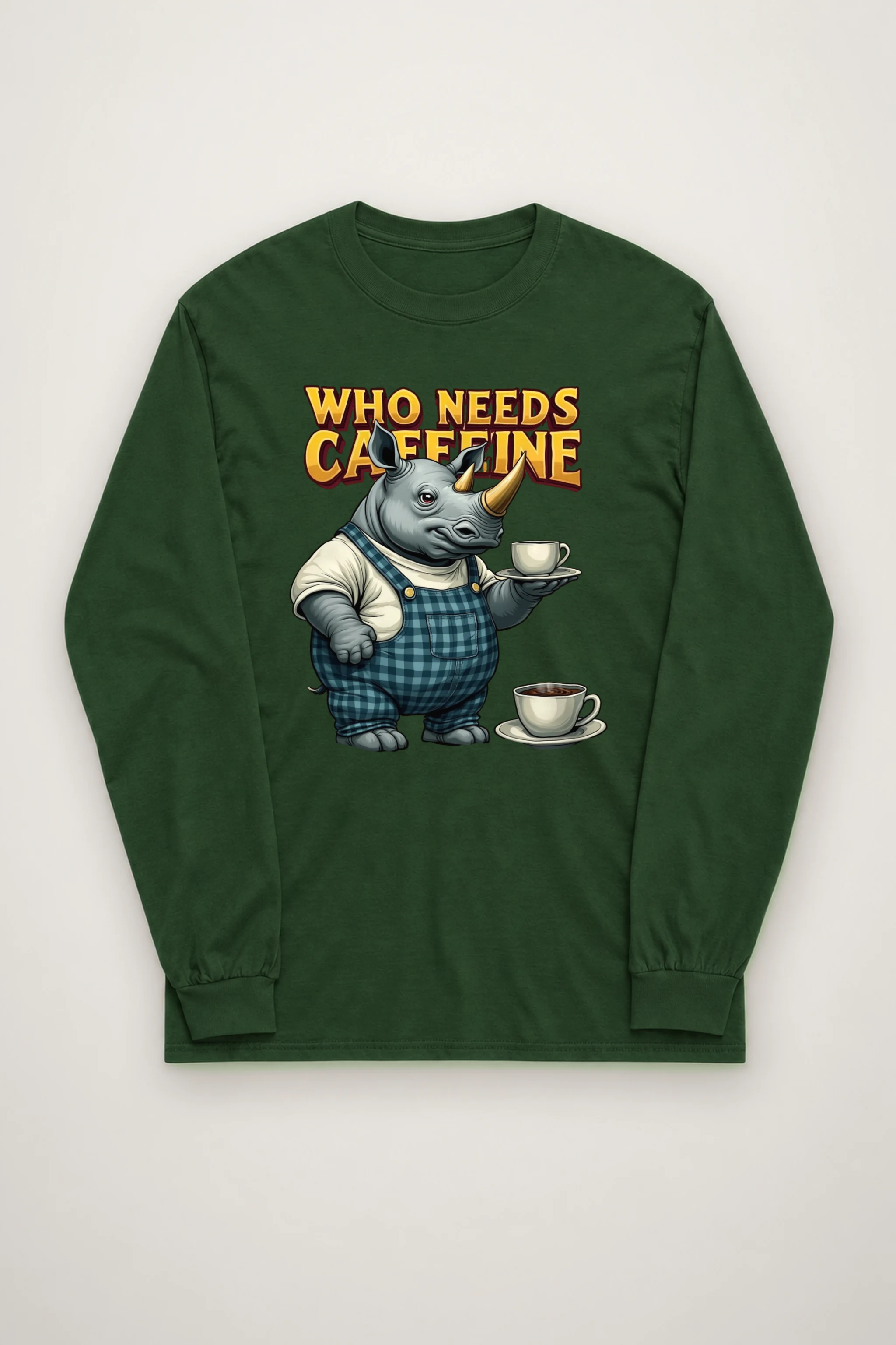 "Rhino Coffee Service" Unisex Longsleeve T-shirt