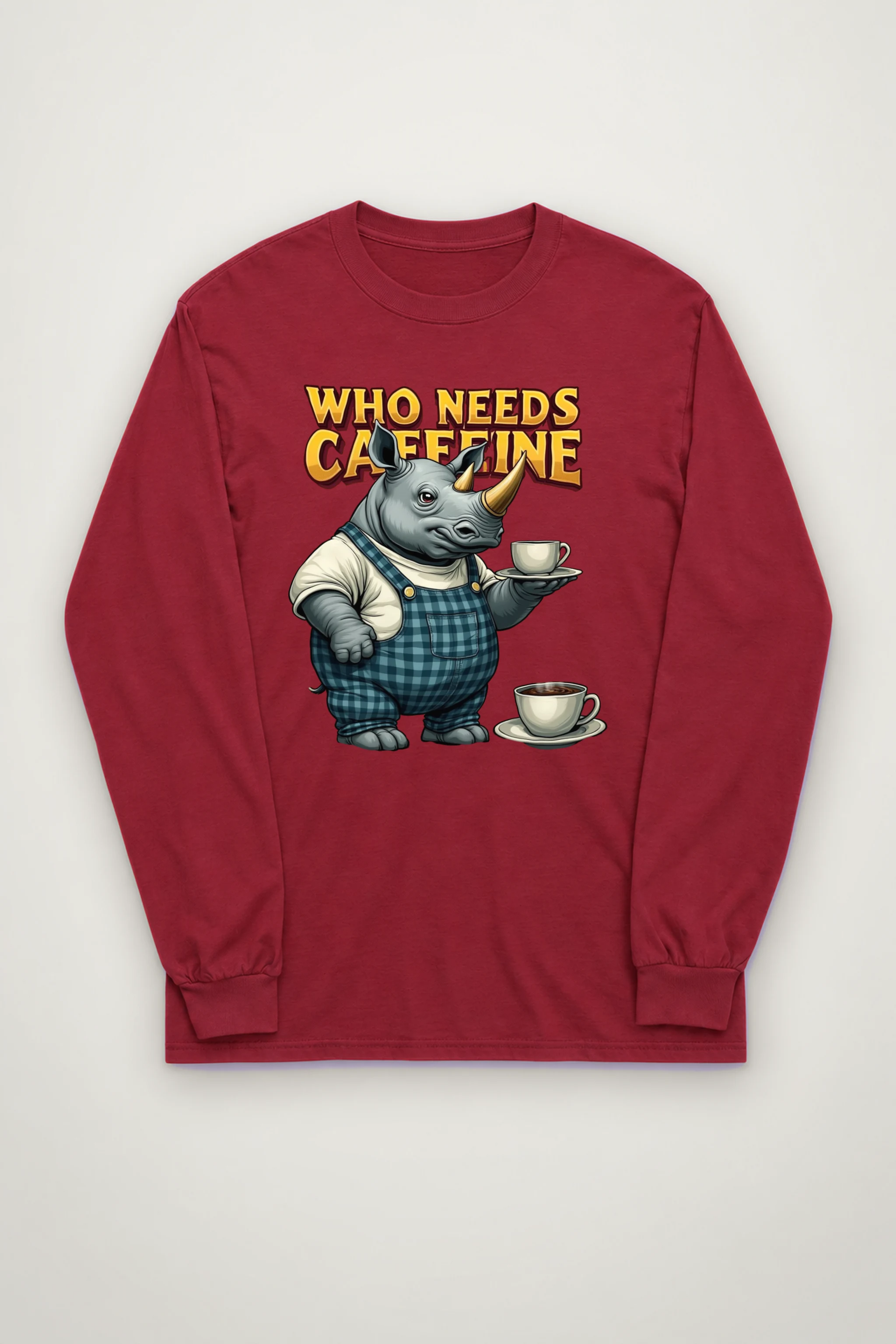 "Rhino Coffee Service" Unisex Longsleeve T-shirt