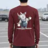 "Rhino Coffee Shift" Unisex Longsleeve T-shirt