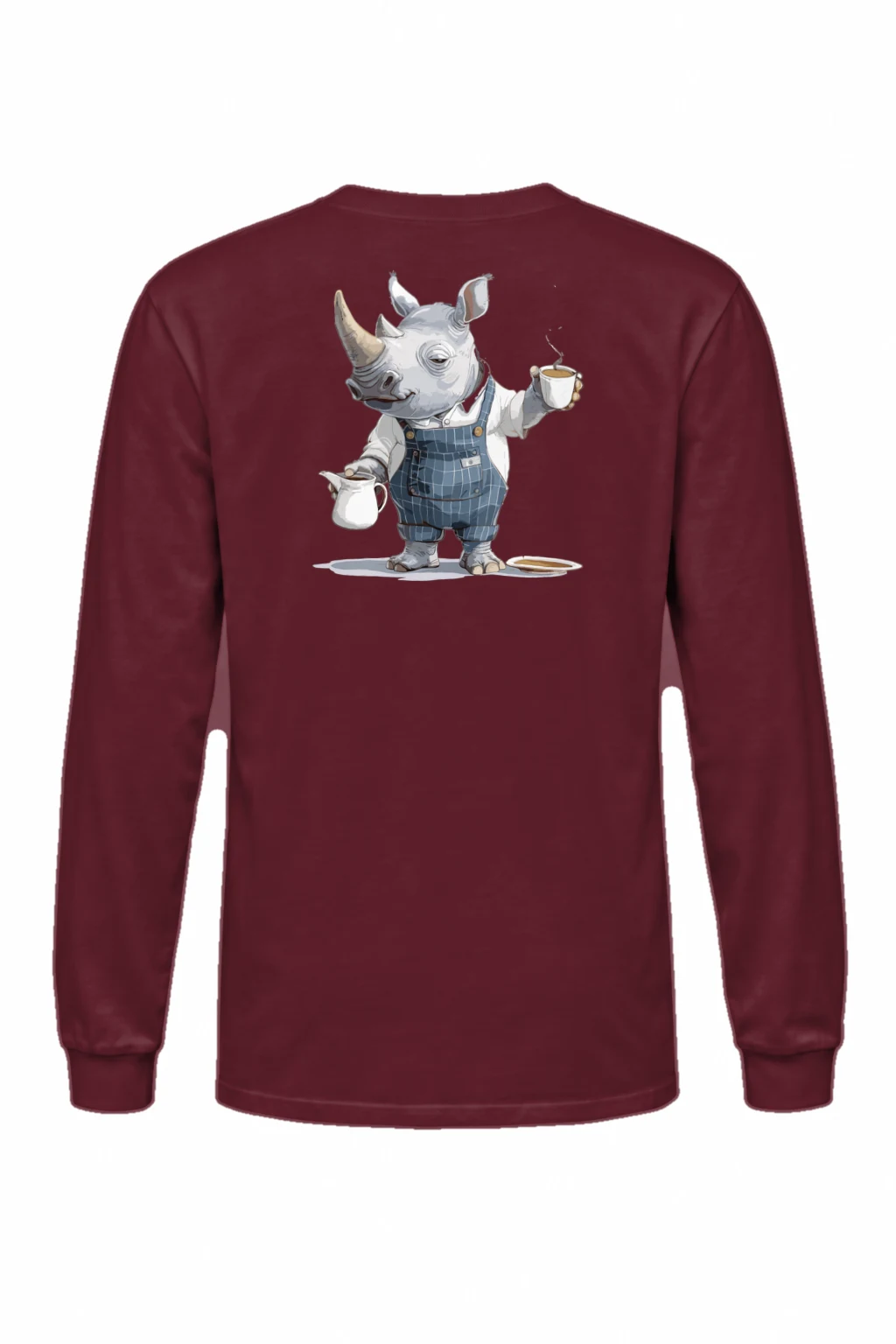 "Rhino Coffee Shift" Unisex Longsleeve T-shirt | Gildan 2400