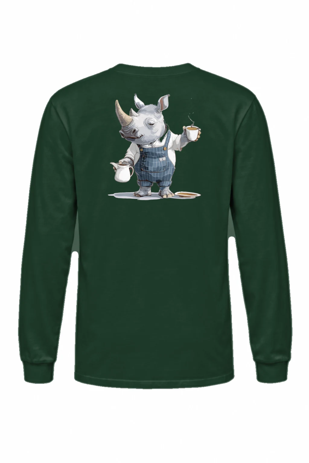 "Rhino Coffee Shift" Unisex Longsleeve T-shirt | Gildan 2400