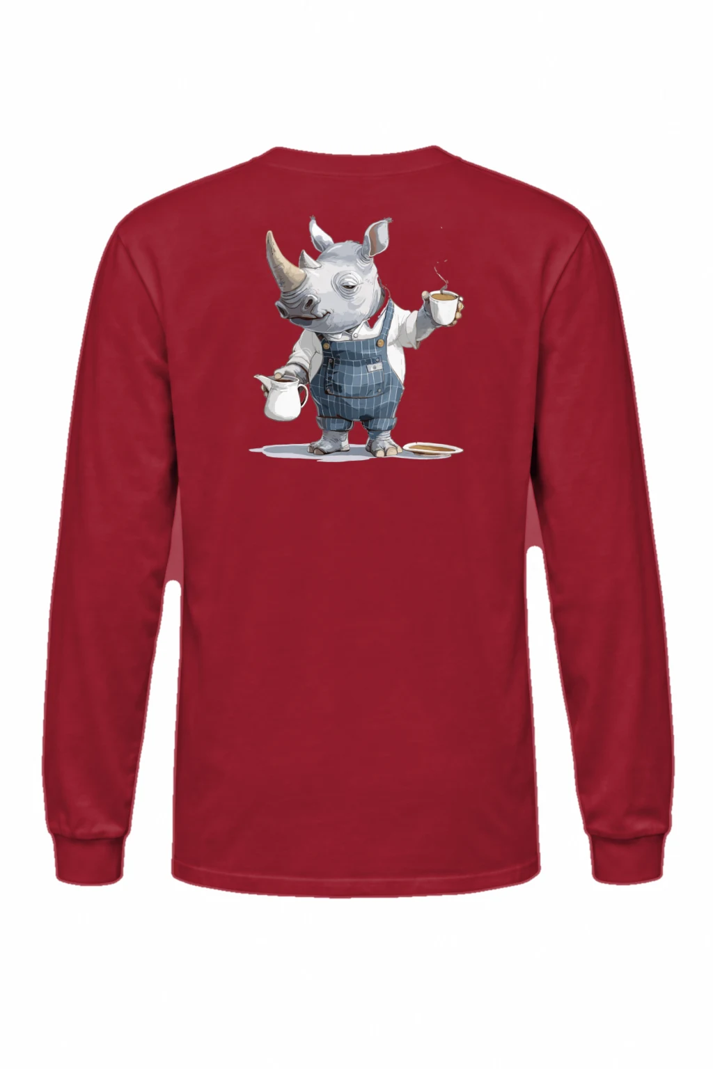 "Rhino Coffee Shift" Unisex Longsleeve T-shirt | Gildan 2400