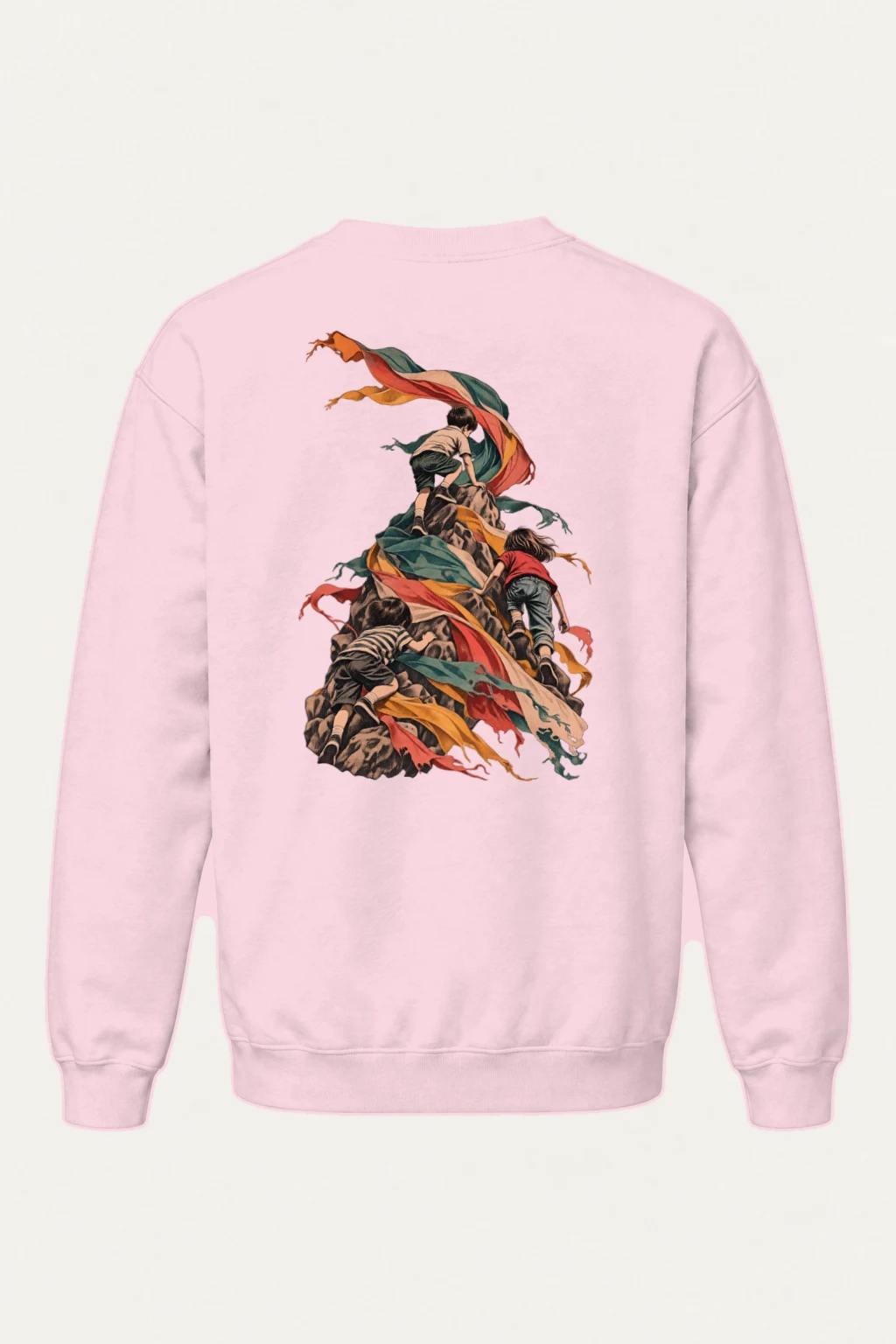 "Ribbon Peak Adventure" Heavy Blend Unisex Crewneck Sweatshirt | Gildan 18000