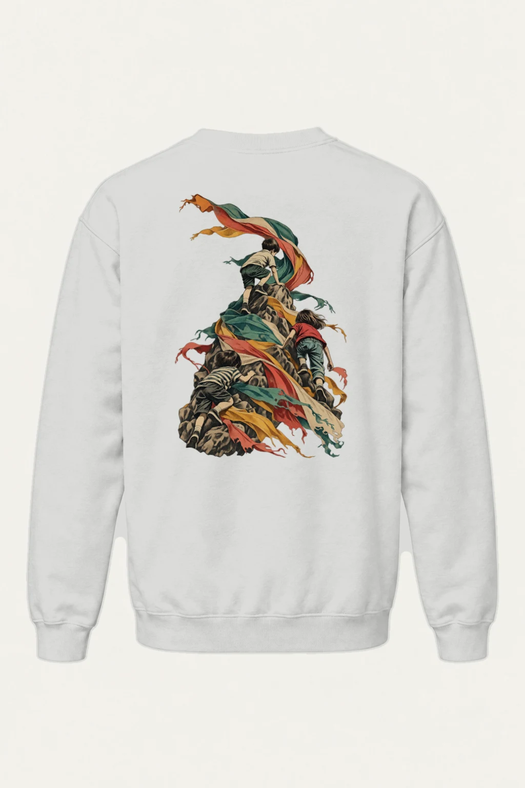 "Ribbon Peak Adventure" Heavy Blend Unisex Crewneck Sweatshirt | Gildan 18000