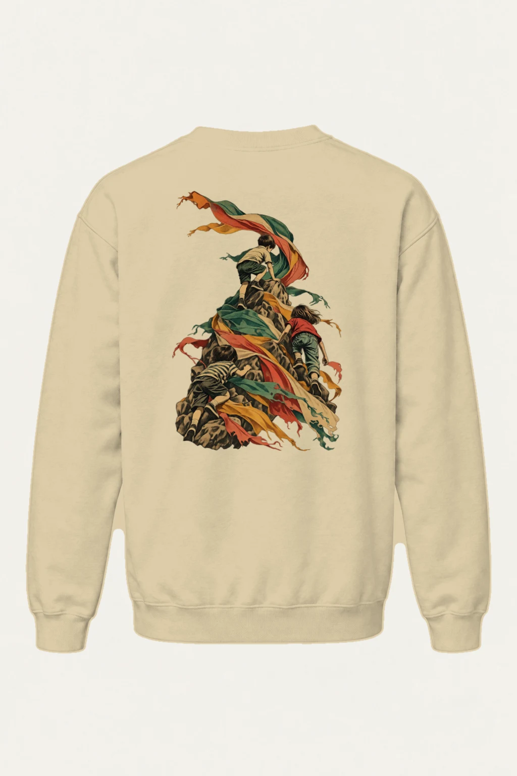 "Ribbon Peak Adventure" Heavy Blend Unisex Crewneck Sweatshirt | Gildan 18000