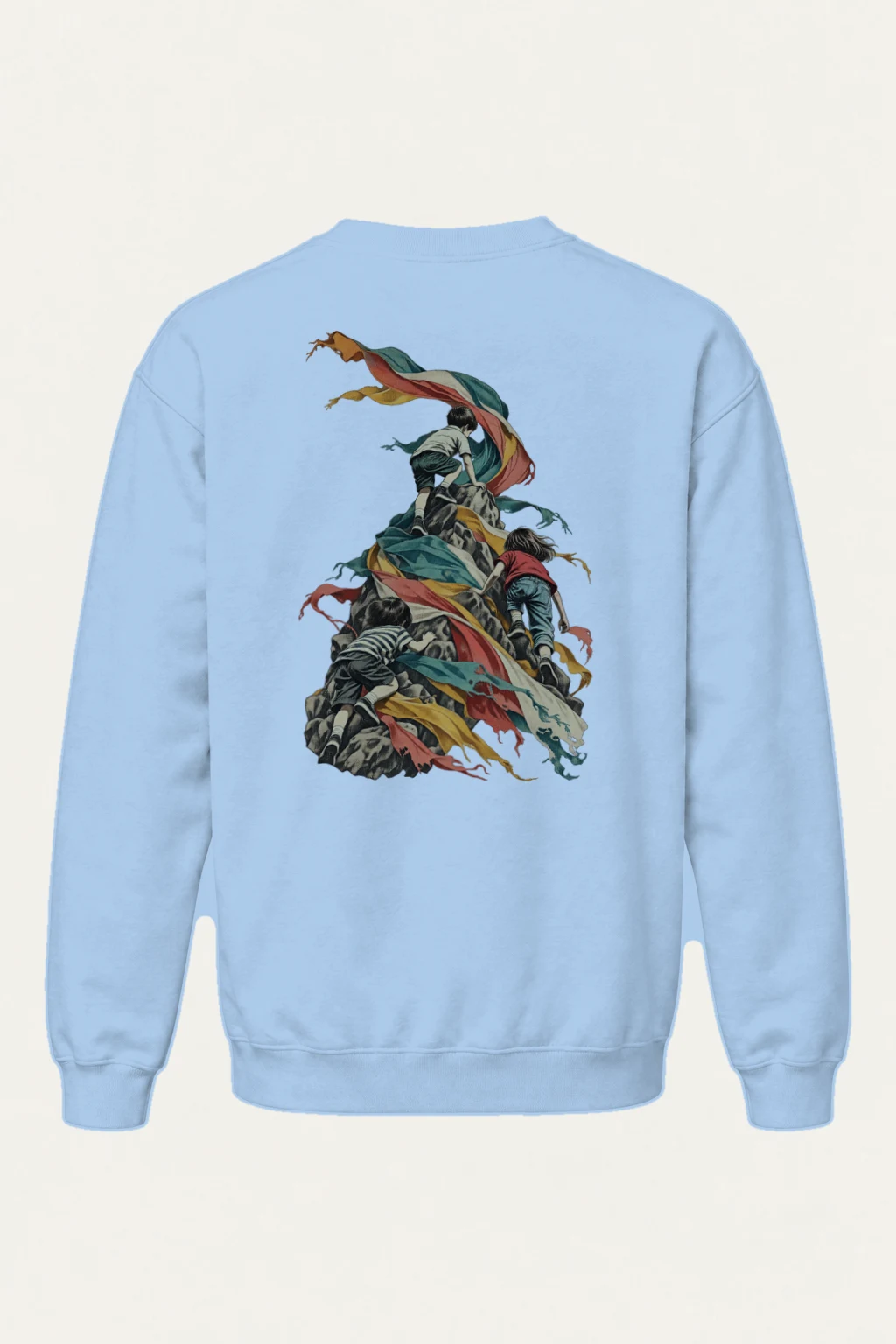 "Ribbon Peak Adventure" Heavy Blend Unisex Crewneck Sweatshirt | Gildan 18000