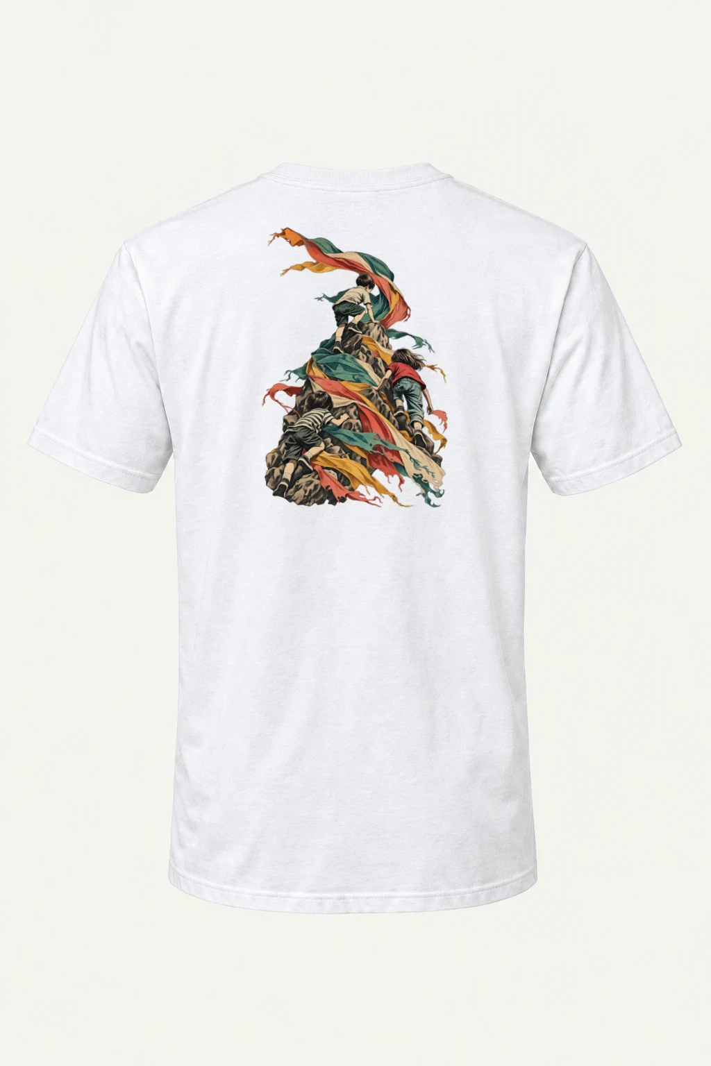 "Ribbon Peak Adventure" Heavyweight Unisex Crewneck T-shirt | Gildan 5000
