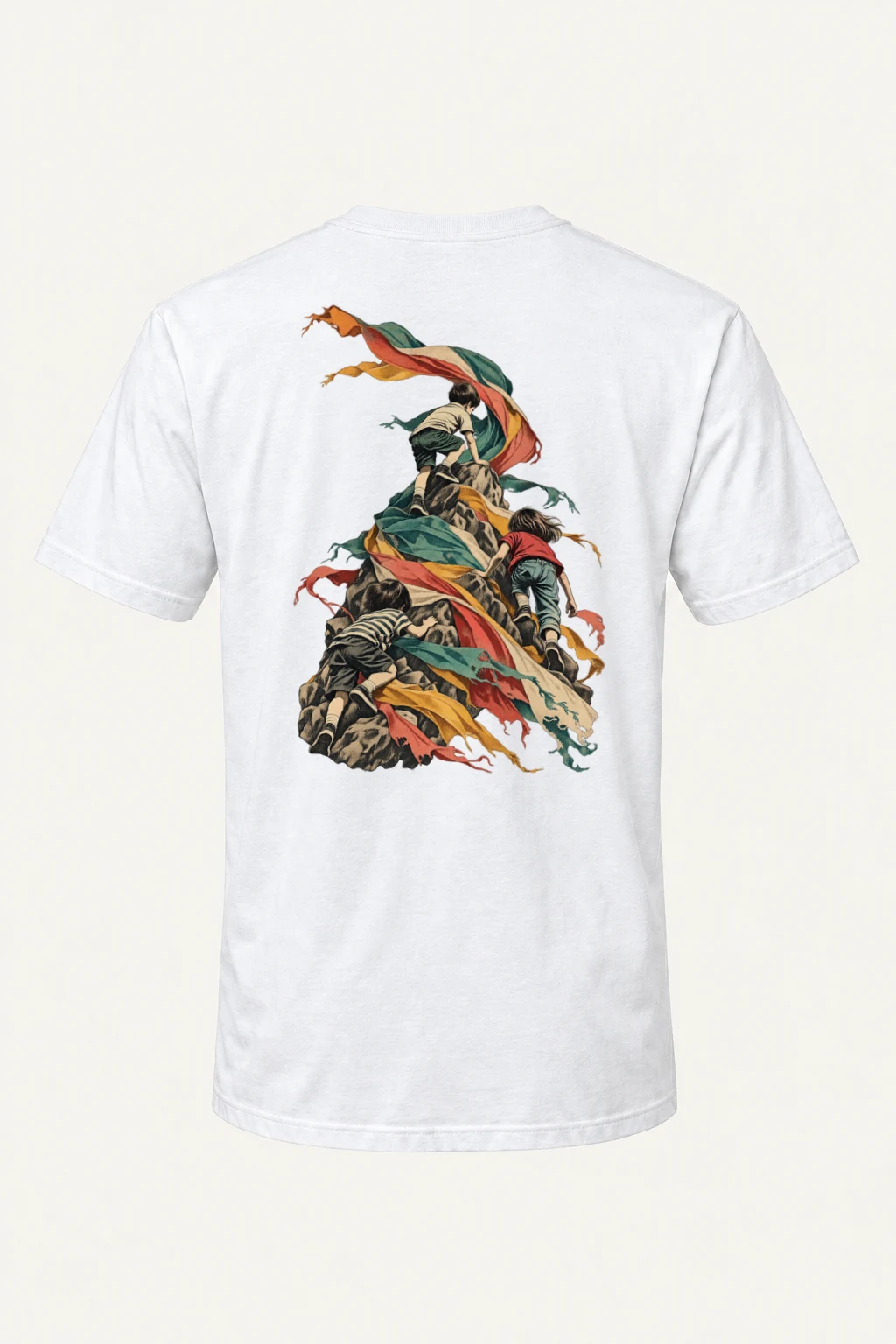 "Ribbon Peak Adventure" Heavyweight Unisex Crewneck T-shirt | Gildan 5000