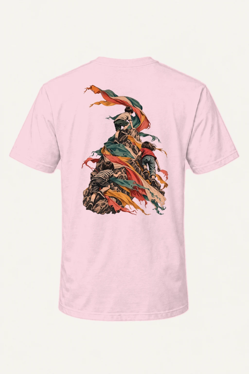 "Ribbon Peak Adventure" Heavyweight Unisex Crewneck T-shirt | Gildan 5000
