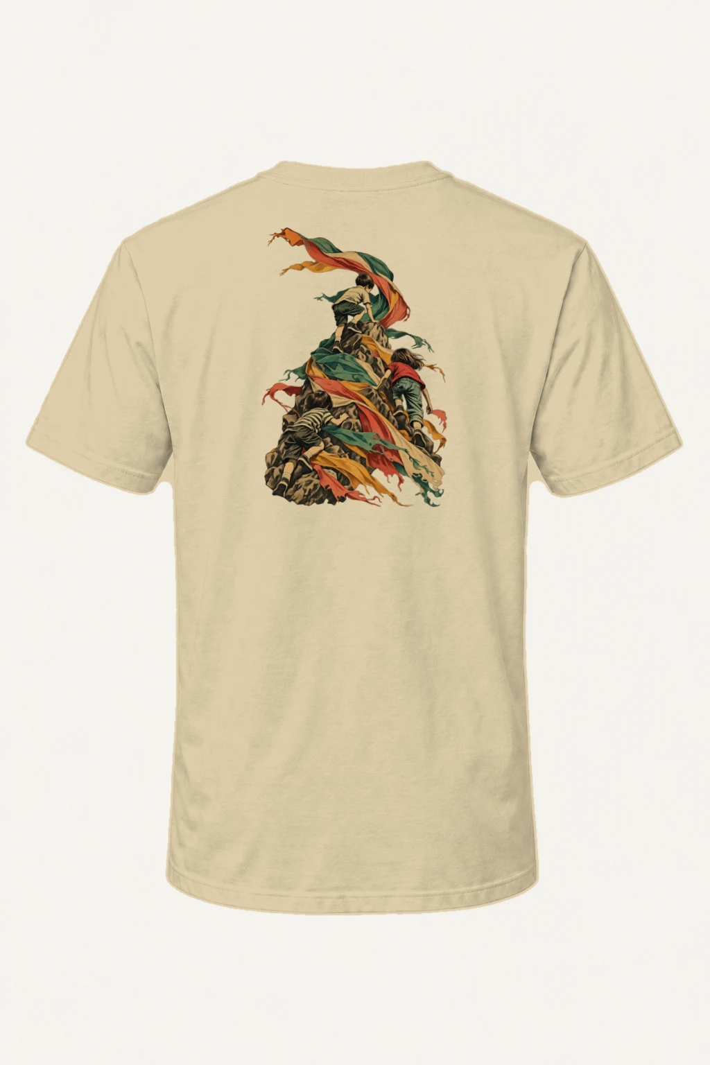 "Ribbon Peak Adventure" Heavyweight Unisex Crewneck T-shirt | Gildan 5000