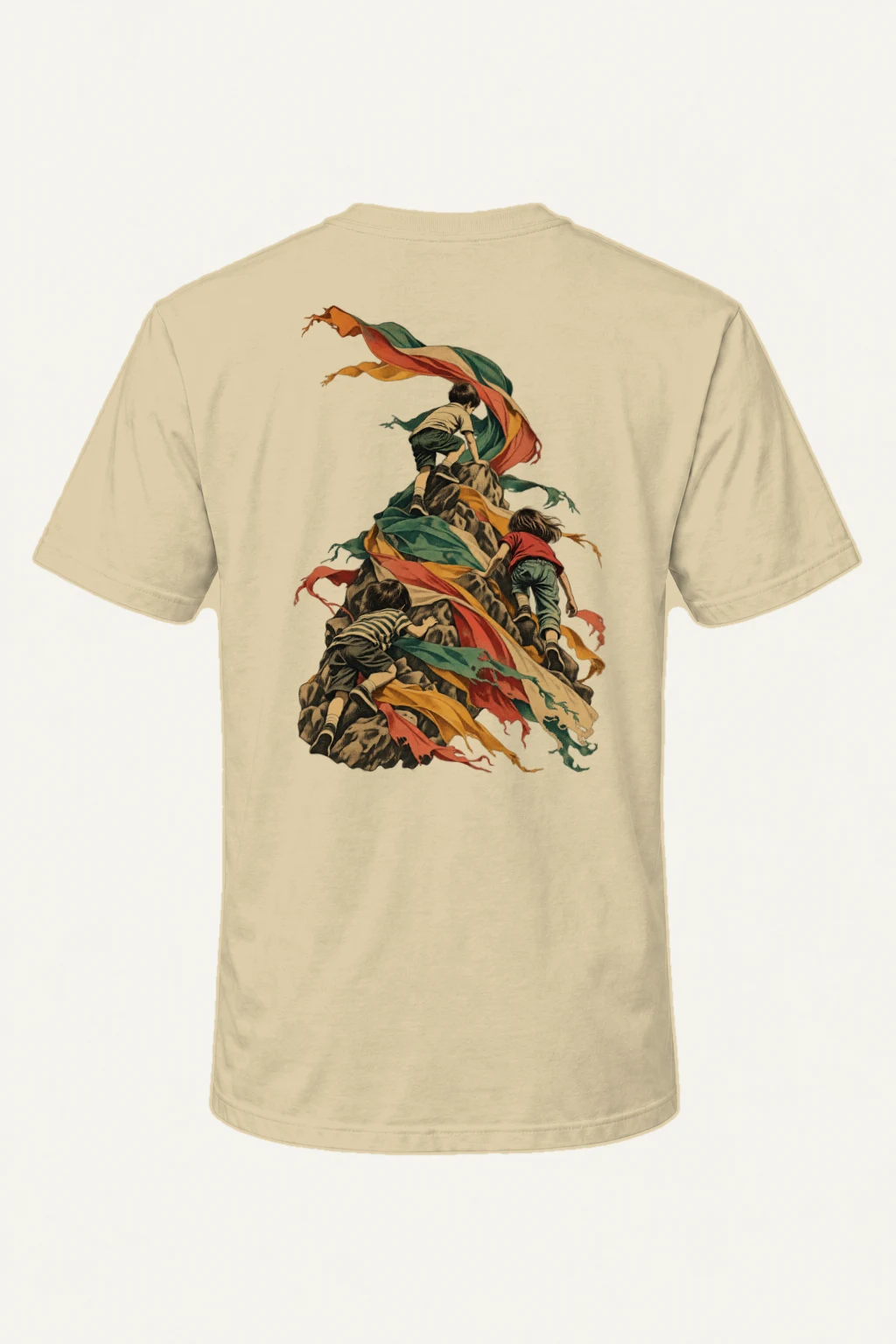 "Ribbon Peak Adventure" Heavyweight Unisex Crewneck T-shirt | Gildan 5000