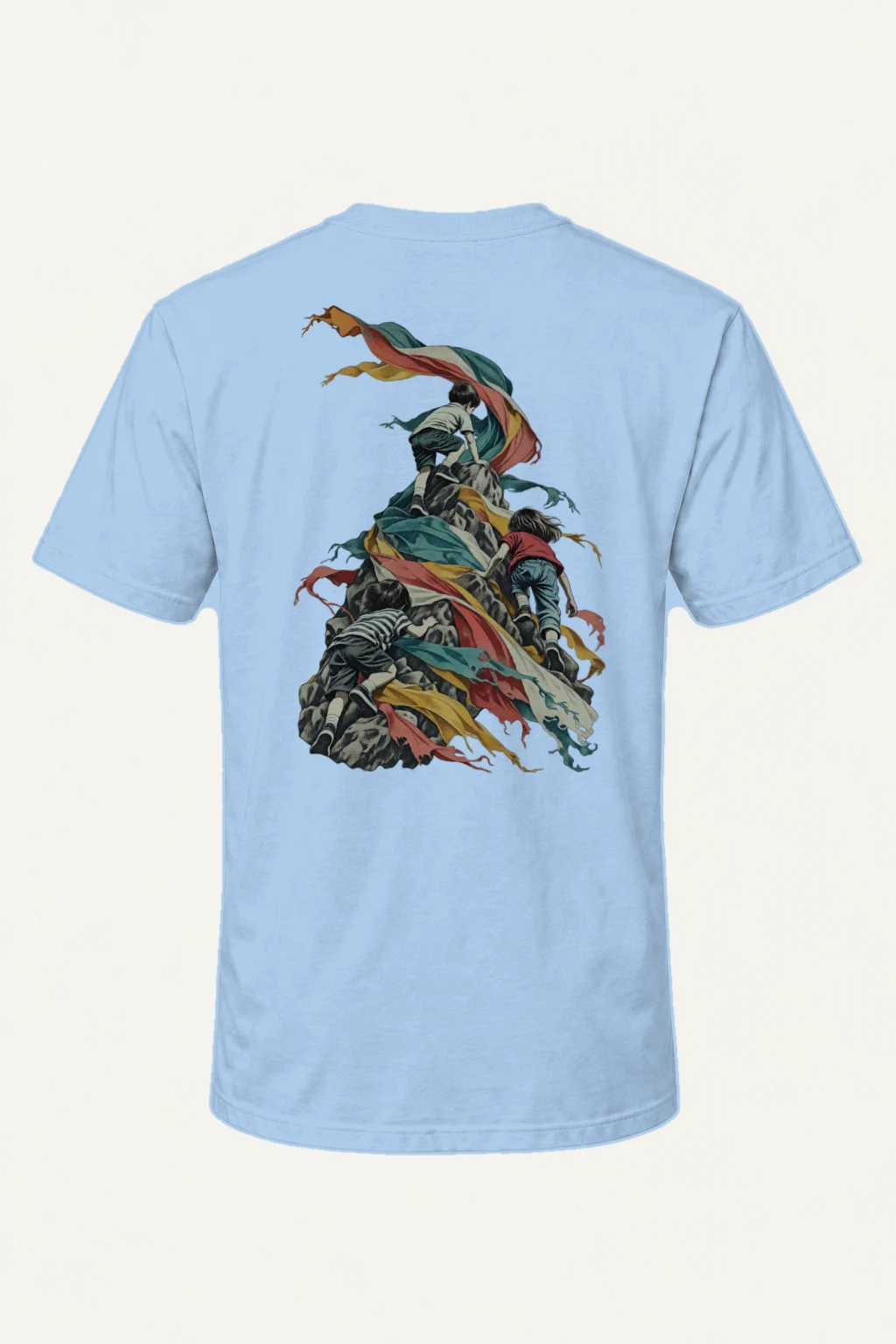 "Ribbon Peak Adventure" Heavyweight Unisex Crewneck T-shirt | Gildan 5000