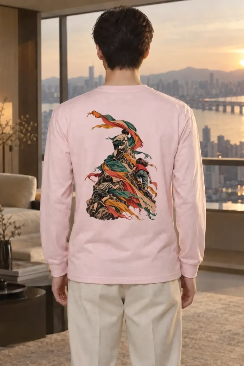 "Ribbon Peak Adventure" Unisex Longsleeve T-shirt | Gildan 2400