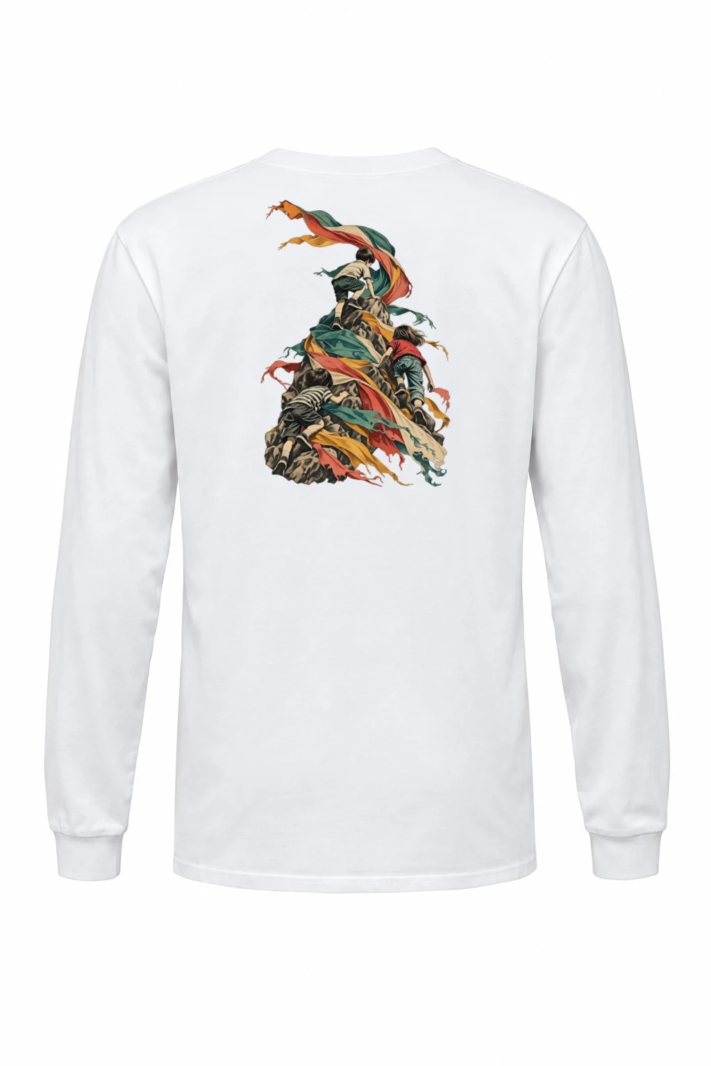 "Ribbon Peak Adventure" Unisex Longsleeve T-shirt | Gildan 2400
