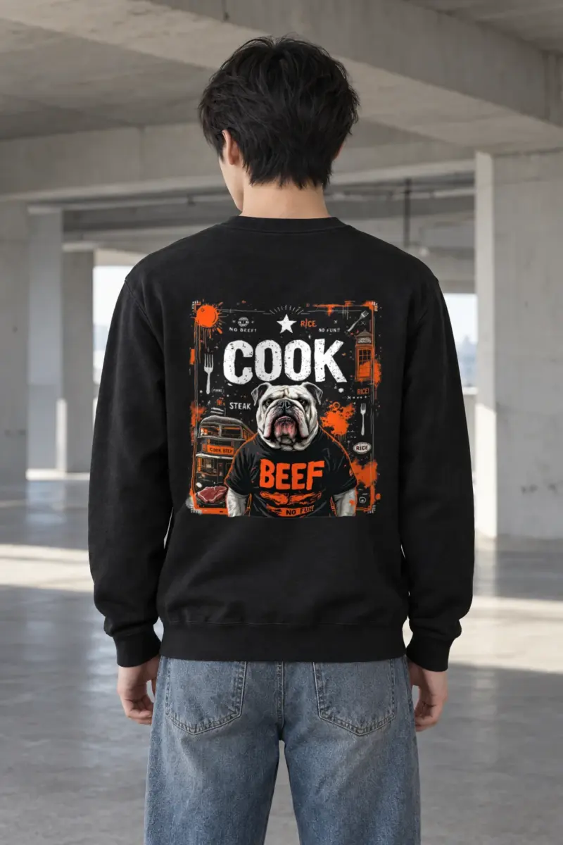 "Rice Cook Beef" Heavy Blend Unisex Crewneck Sweatshirt