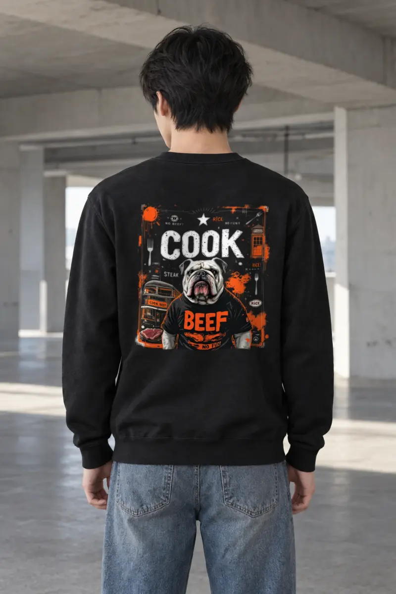 "Rice Cook Beef" Heavy Blend Unisex Crewneck Sweatshirt
