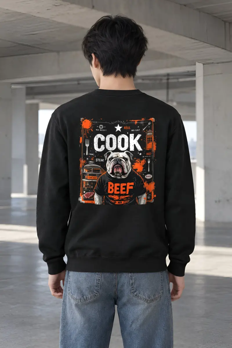 "Rice Cook Beef" Heavy Blend Unisex Crewneck Sweatshirt