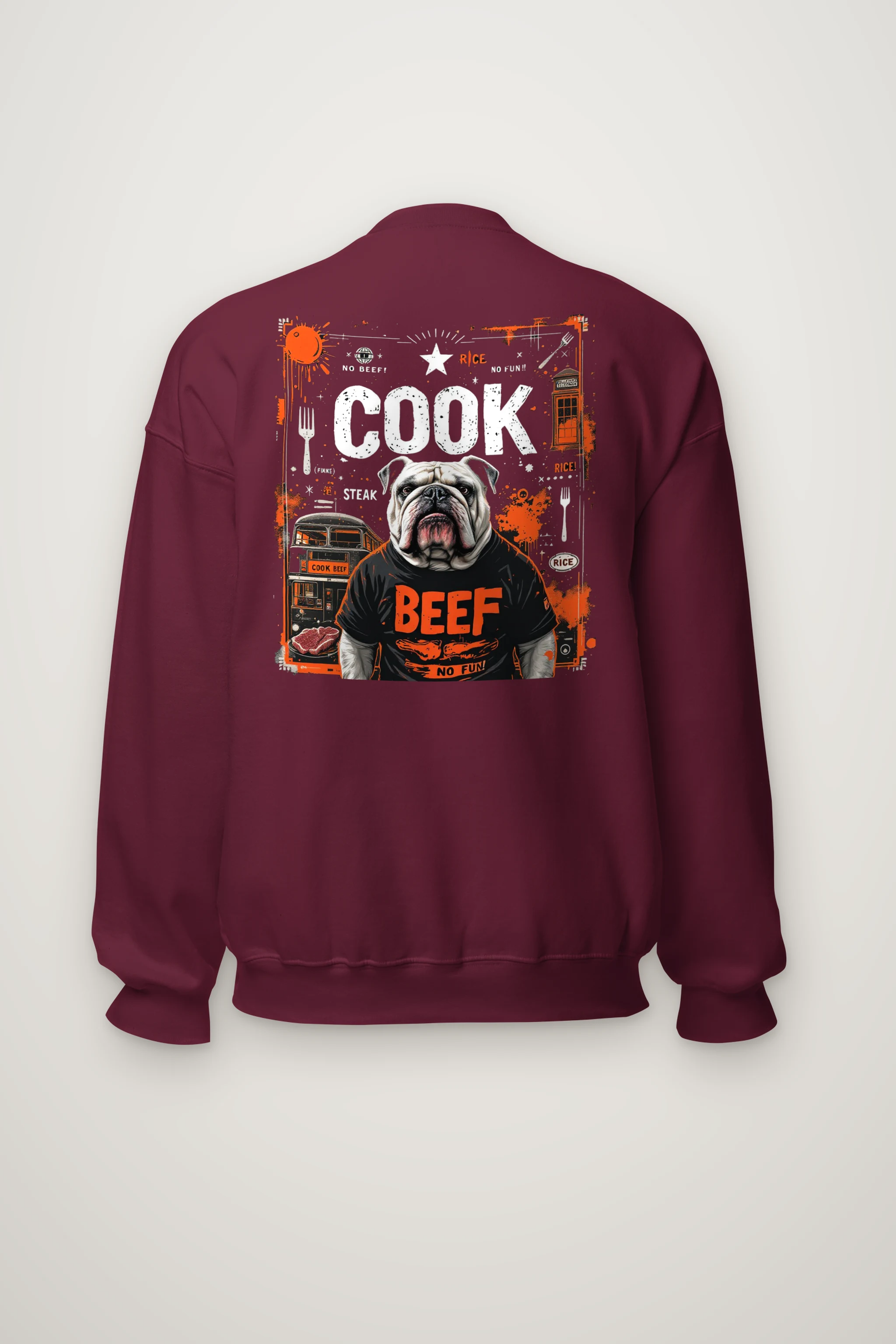 "Rice Cook Beef" Heavy Blend Unisex Crewneck Sweatshirt