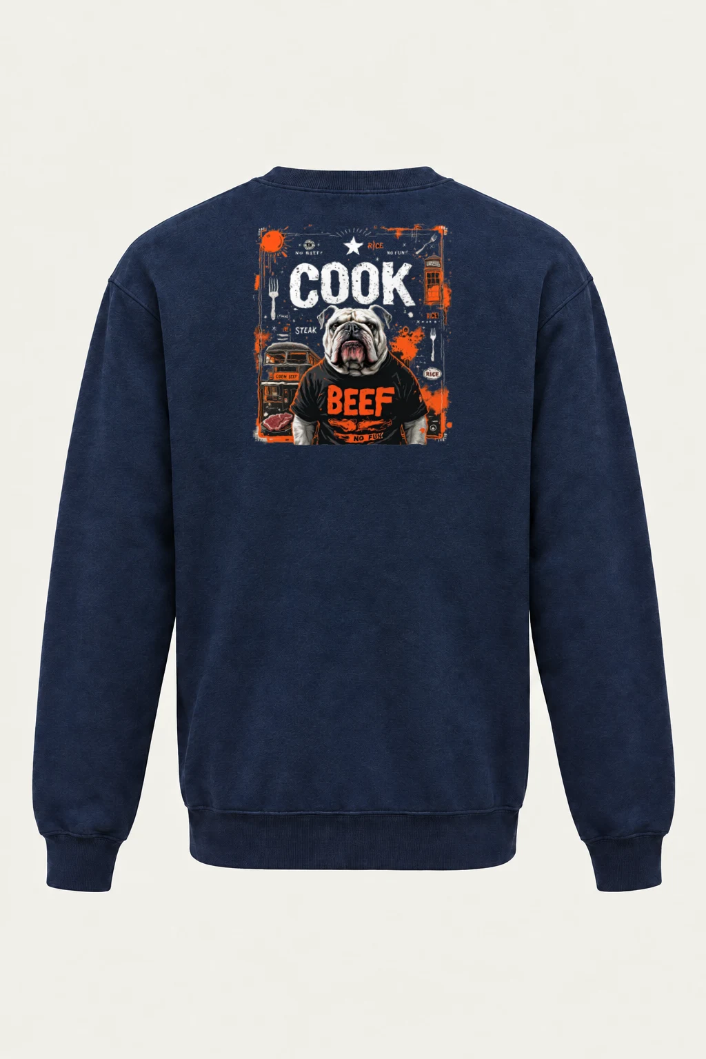 "Rice Cook Beef" Heavy Blend Unisex Crewneck Sweatshirt | Gildan 18000
