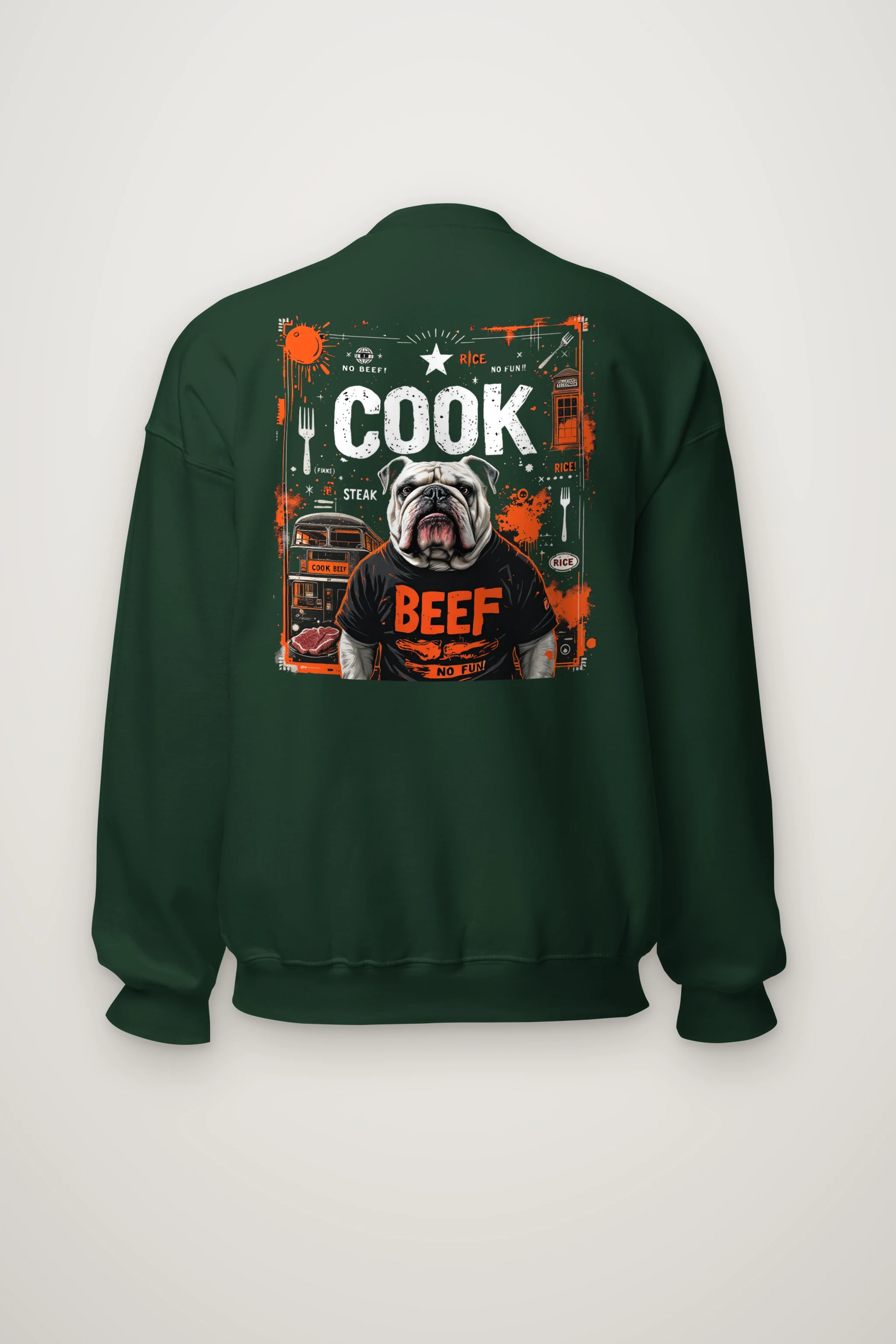"Rice Cook Beef" Heavy Blend Unisex Crewneck Sweatshirt