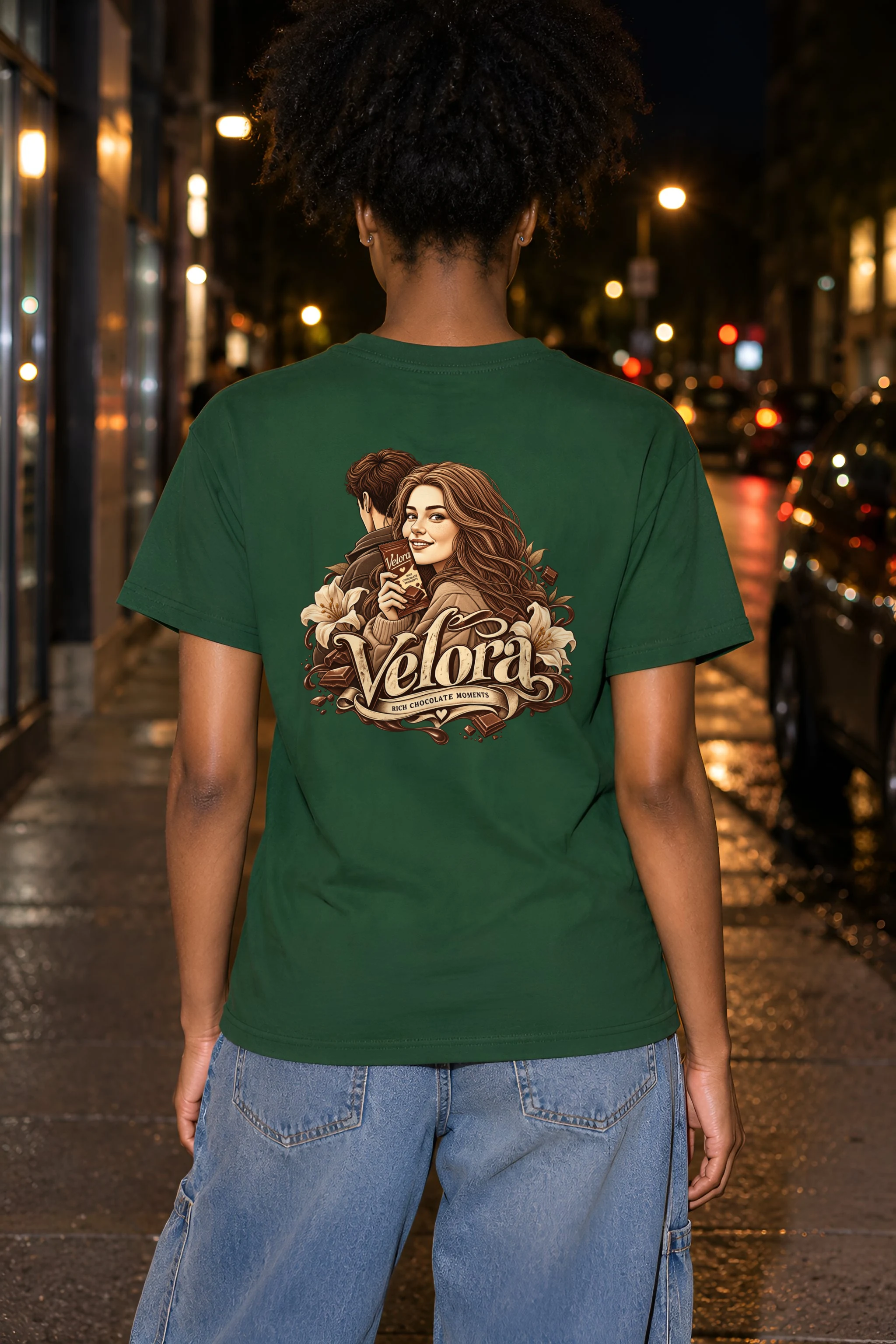 "Rich Chocolate Moments" Heavyweight Unisex Crewneck T-shirt