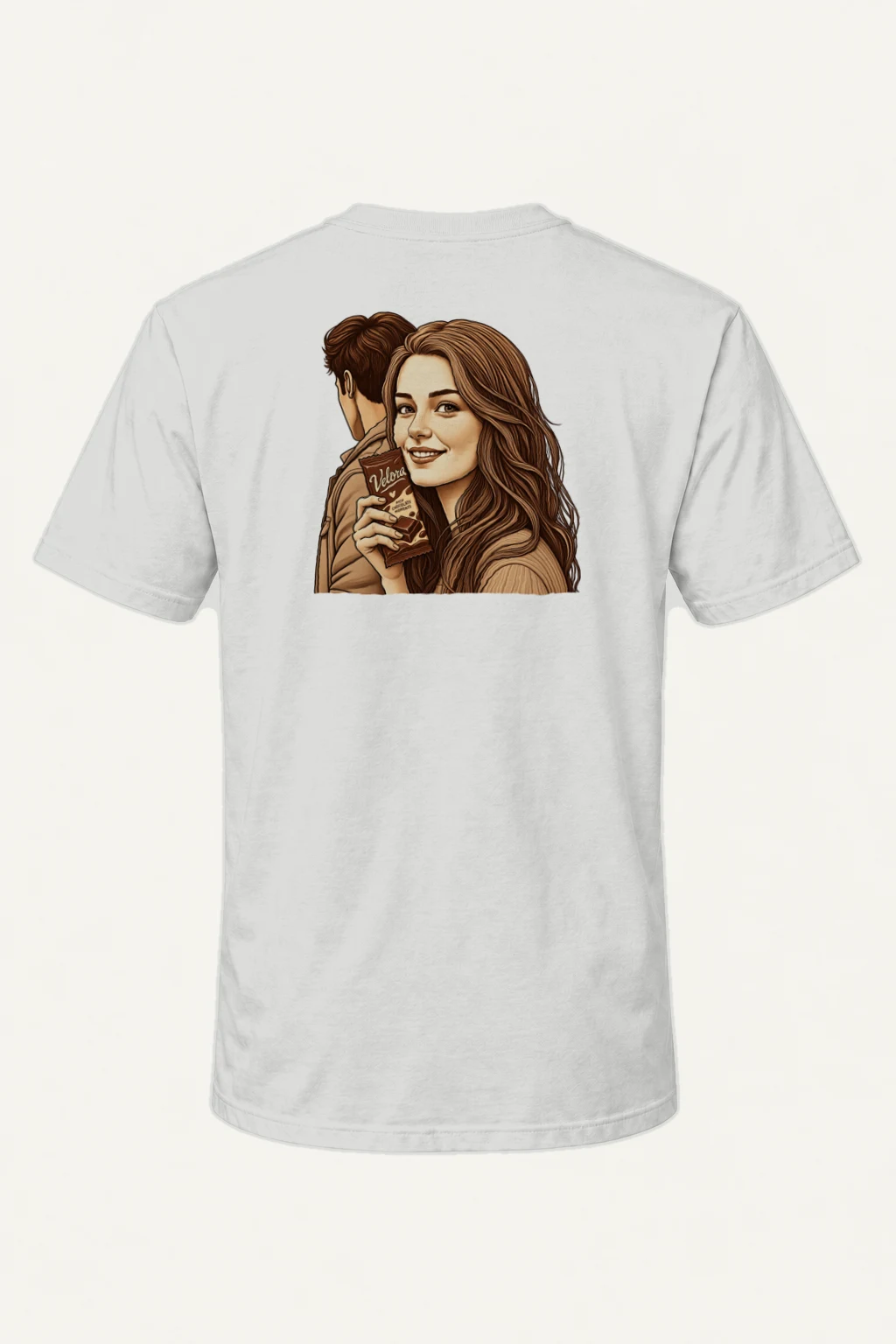 "Rich Chocolate Moments" Heavyweight Unisex Crewneck T-shirt | Gildan 5000