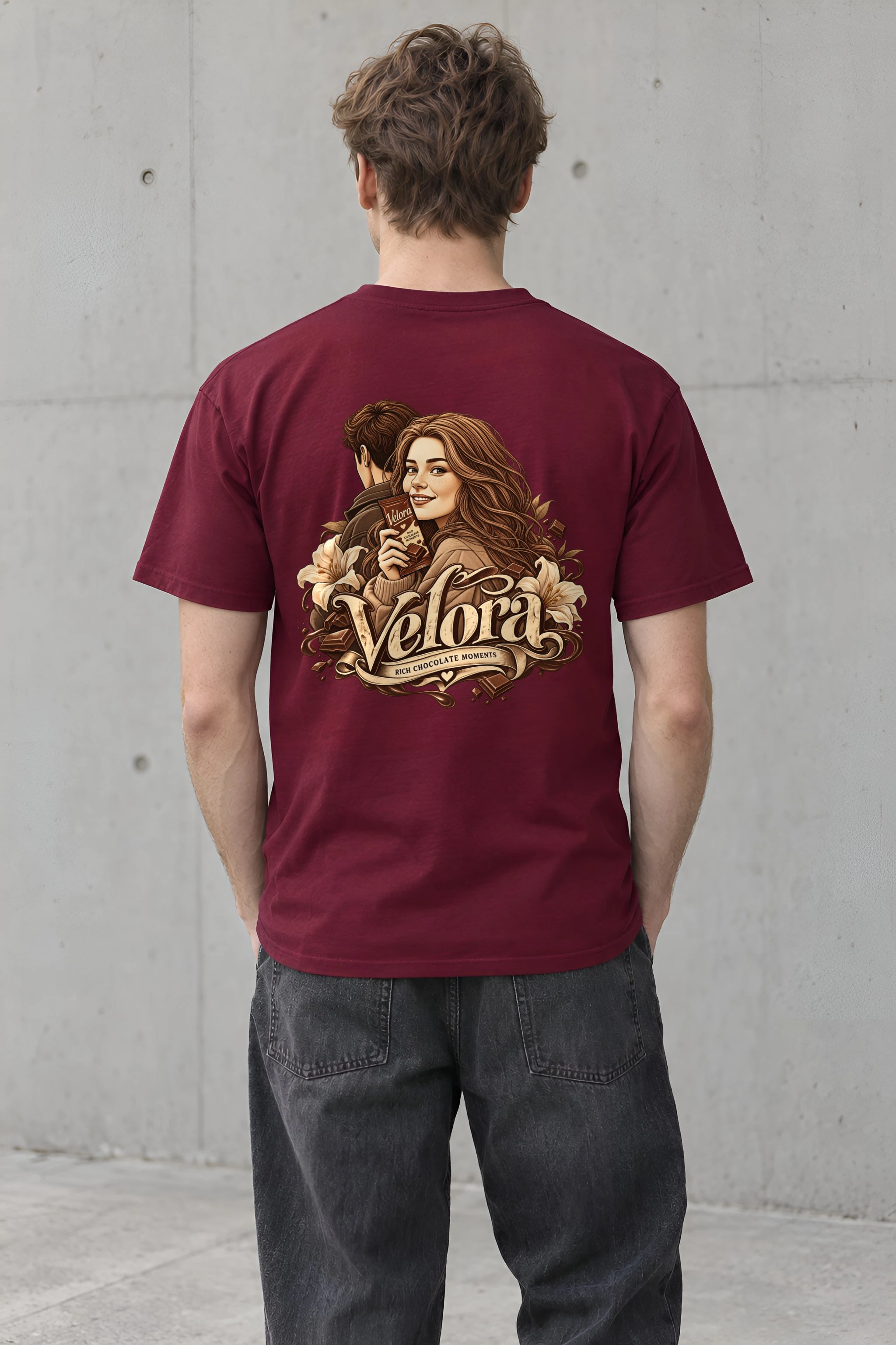 "Rich Chocolate Moments" Heavyweight Unisex Crewneck T-shirt
