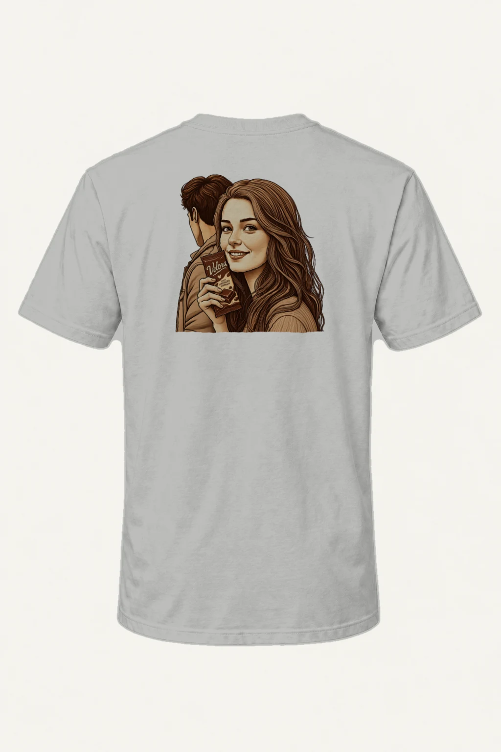 "Rich Chocolate Moments" Heavyweight Unisex Crewneck T-shirt | Gildan 5000