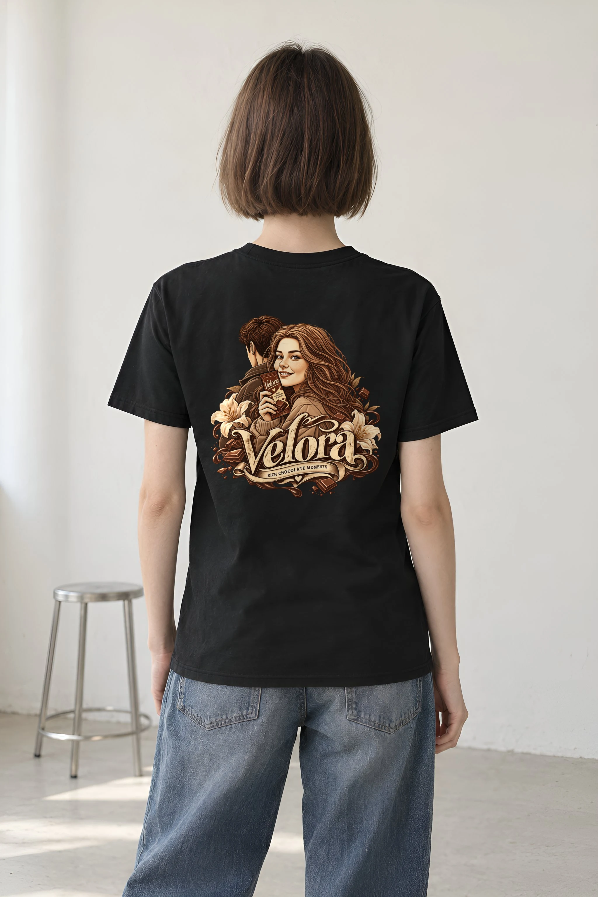 "Rich Chocolate Moments" Heavyweight Unisex Crewneck T-shirt