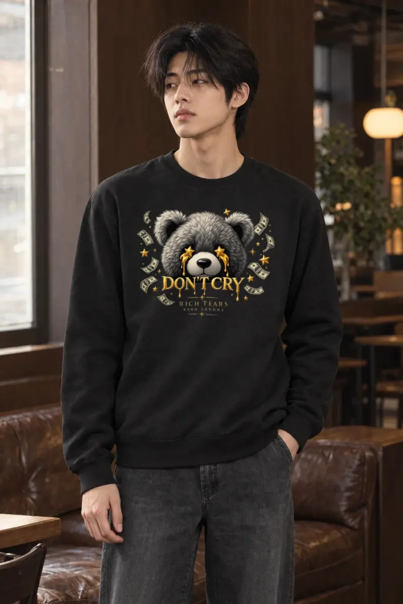 "Rich Tears" Heavy Blend Unisex Crewneck Sweatshirt | Gildan 18000