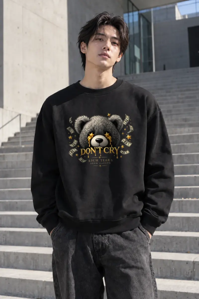 "Rich Tears" Heavy Blend Unisex Crewneck Sweatshirt | Gildan 18000