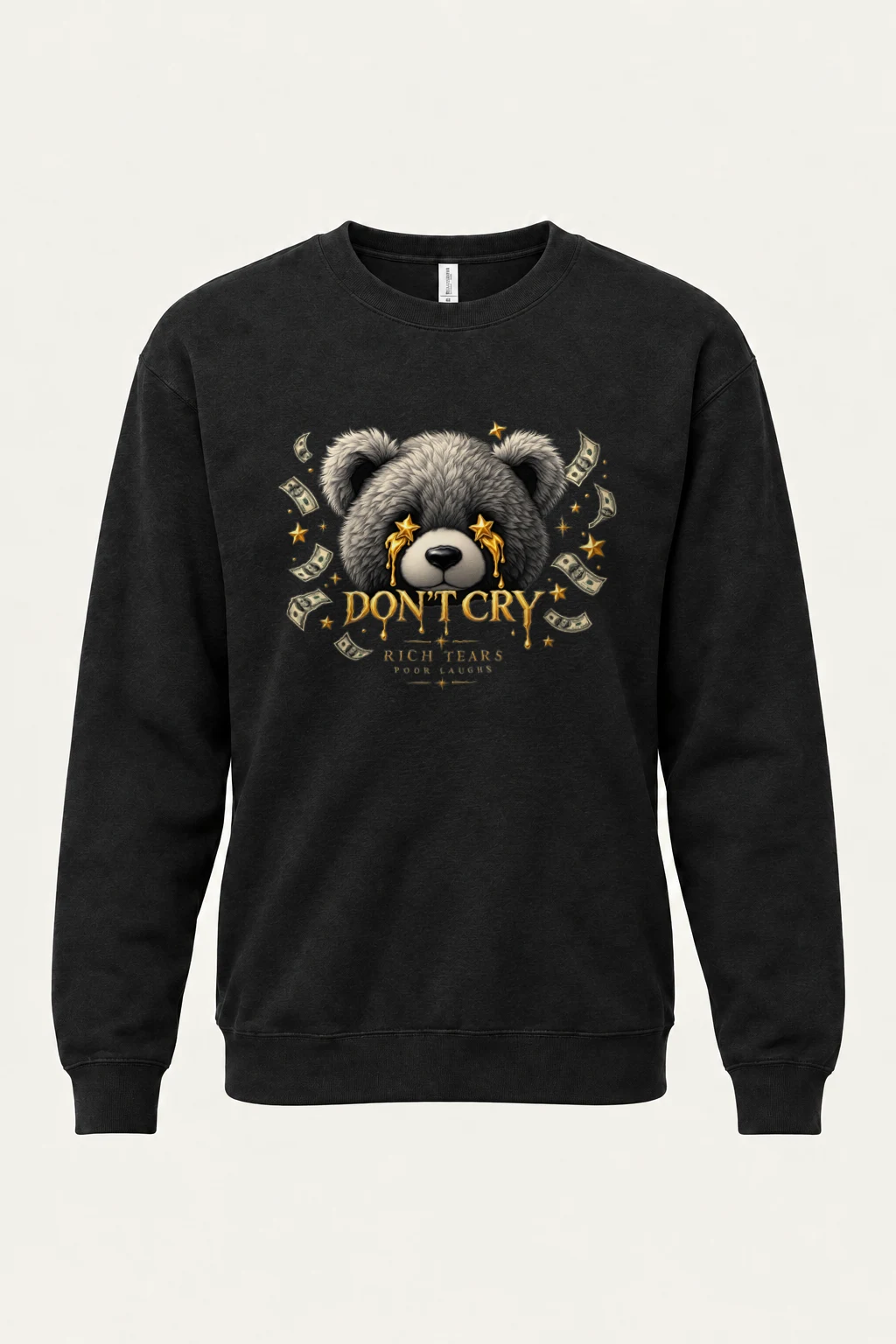 "Rich Tears" Heavy Blend Unisex Crewneck Sweatshirt | Gildan 18000