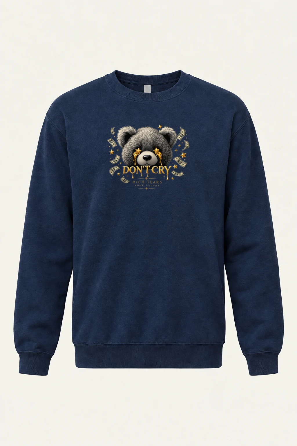 "Rich Tears" Heavy Blend Unisex Crewneck Sweatshirt | Gildan 18000