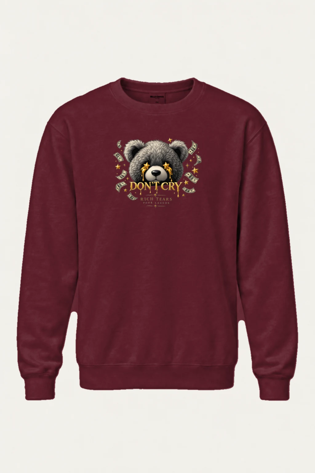 "Rich Tears" Heavy Blend Unisex Crewneck Sweatshirt | Gildan 18000