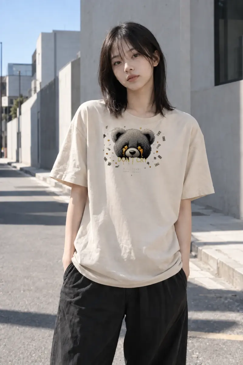“Rich Tears” Heavyweight Unisex Crewneck T-shirt | Gildan 5000