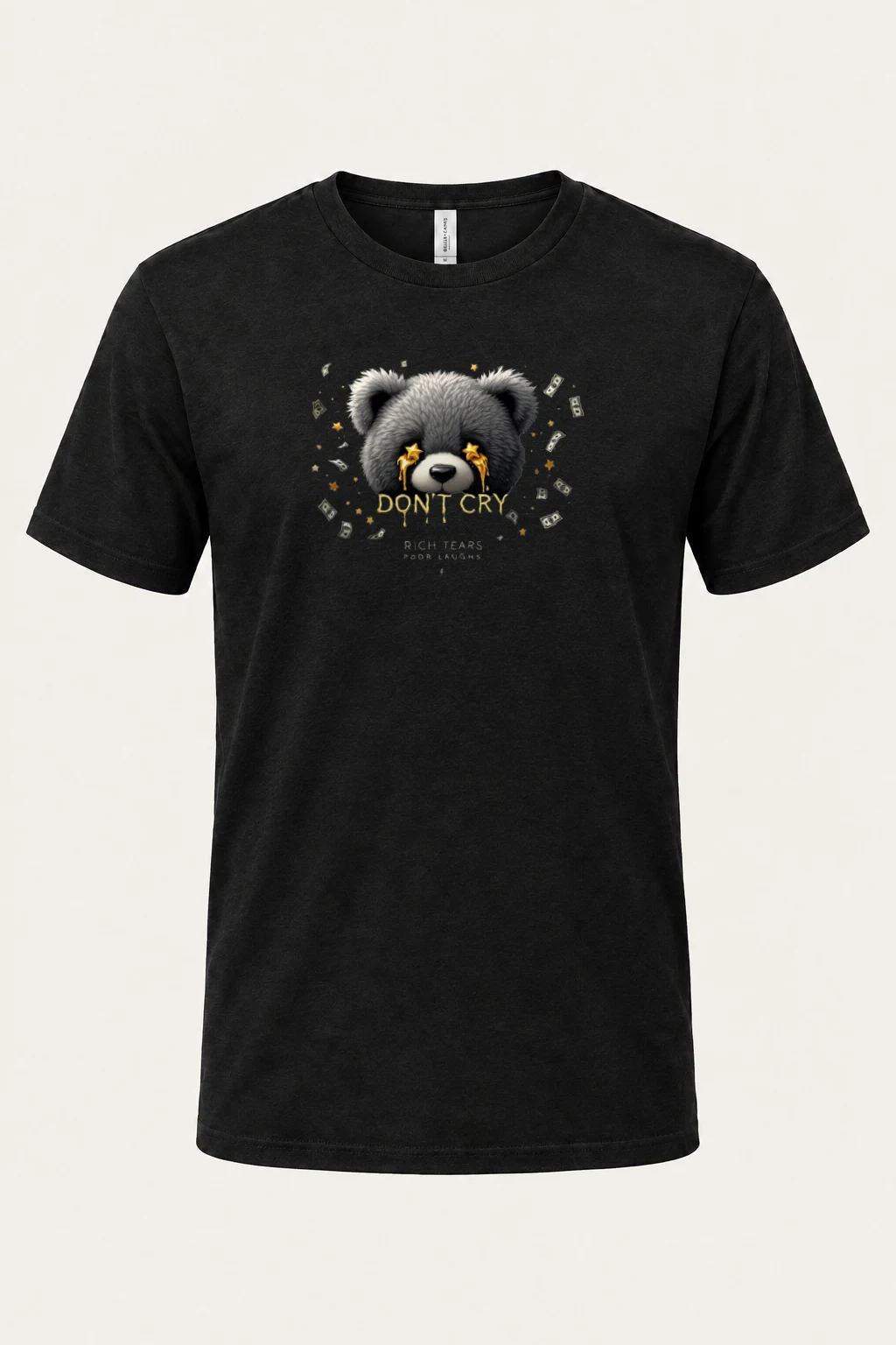 "Rich Tears" Heavyweight Unisex Crewneck T-shirt | Gildan 5000
