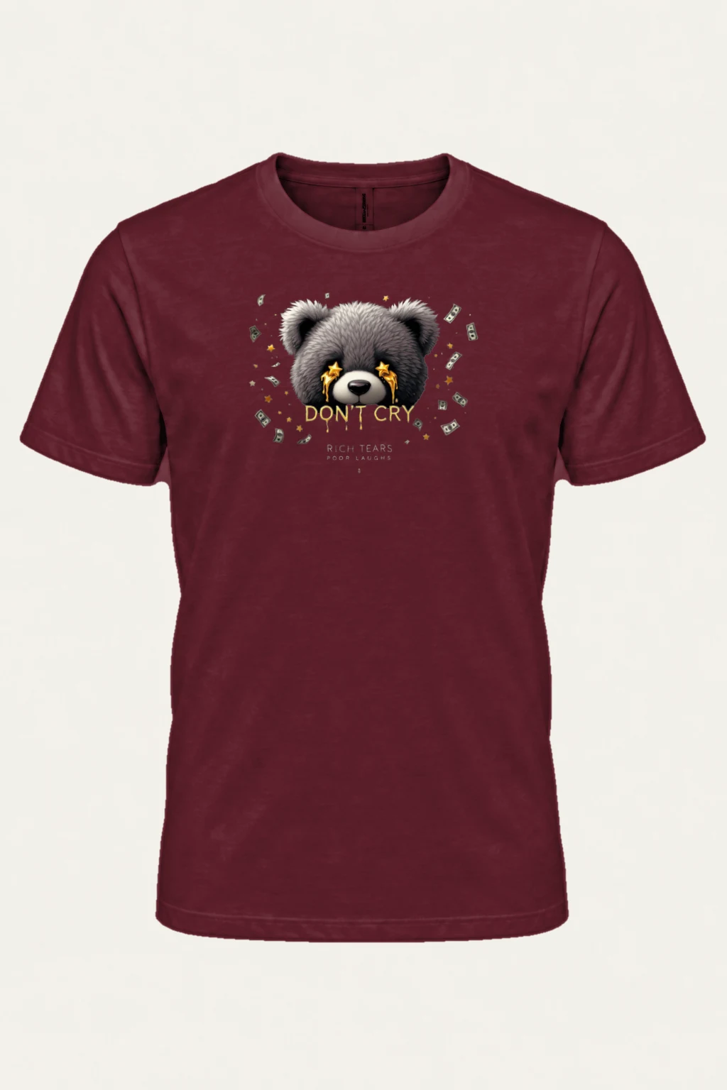 "Rich Tears" Heavyweight Unisex Crewneck T-shirt | Gildan 5000