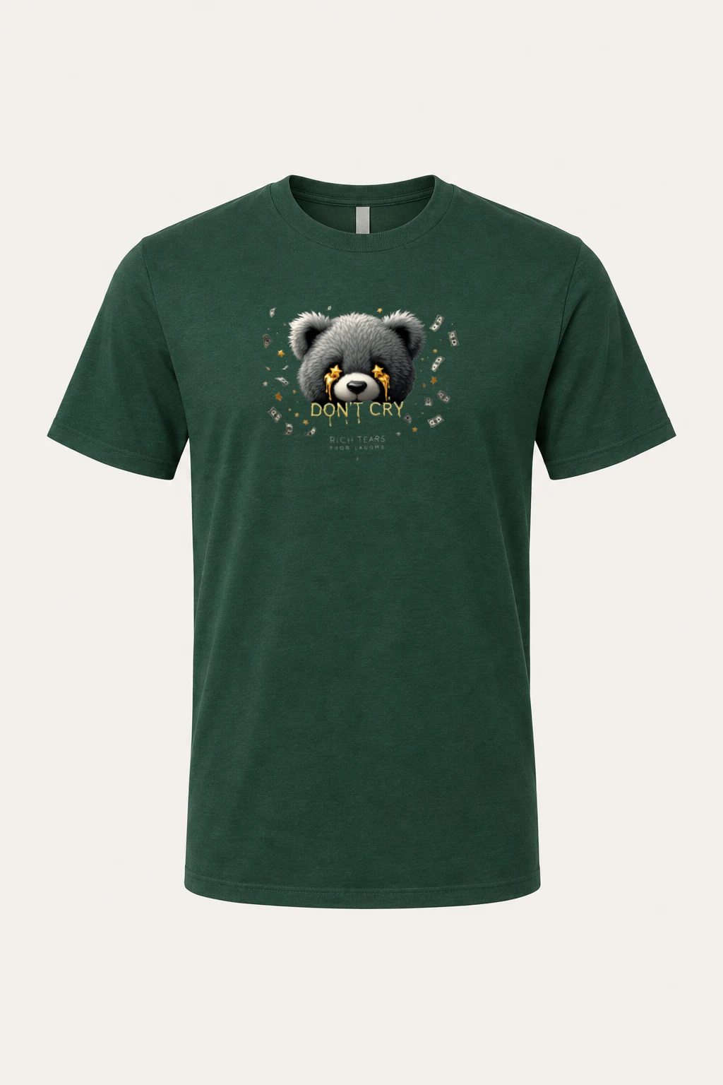 "Rich Tears" Heavyweight Unisex Crewneck T-shirt | Gildan 5000