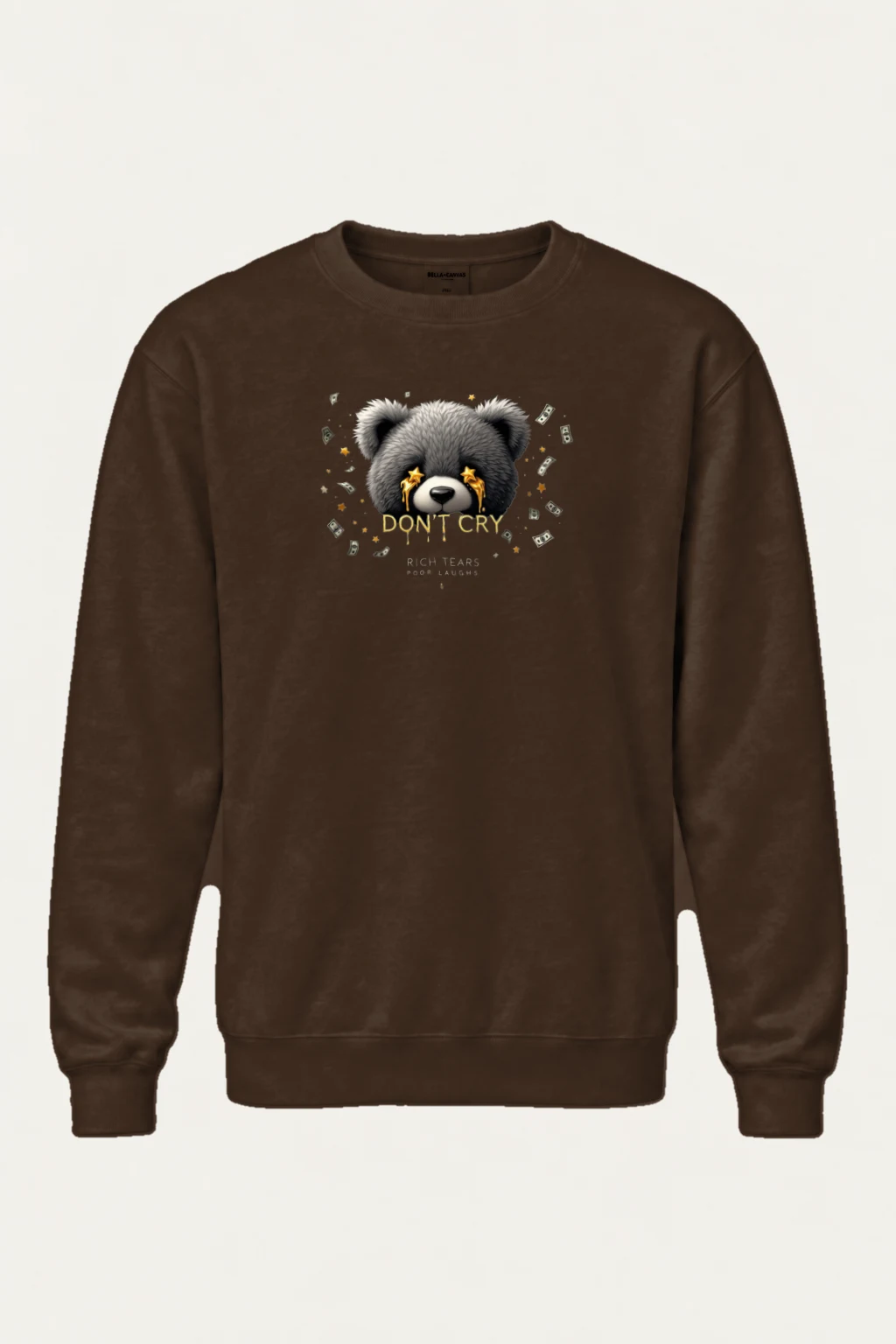 "Rich Tears Poor Laughs" Heavy Blend Unisex Crewneck Sweatshirt | Gildan 18000