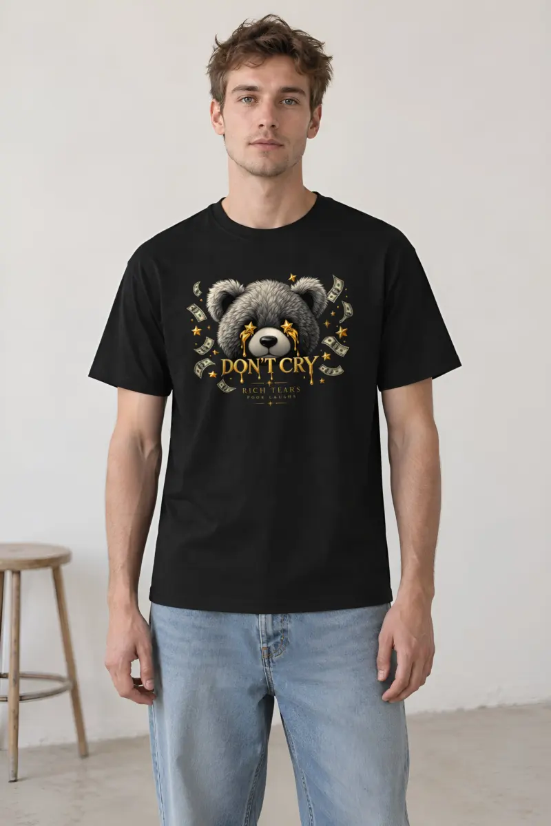 "Rich Tears Poor Laughs" Heavyweight Unisex Crewneck T-shirt
