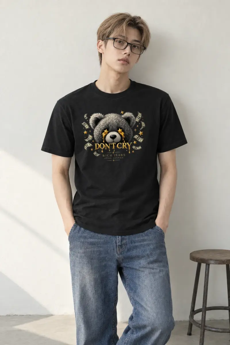 "Rich Tears Poor Laughs" Heavyweight Unisex Crewneck T-shirt