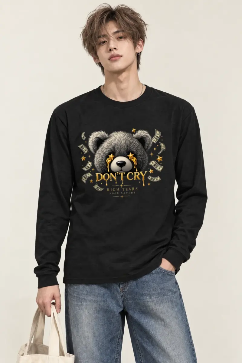 "Rich Tears Poor Laughs" Unisex Longsleeve T-shirt