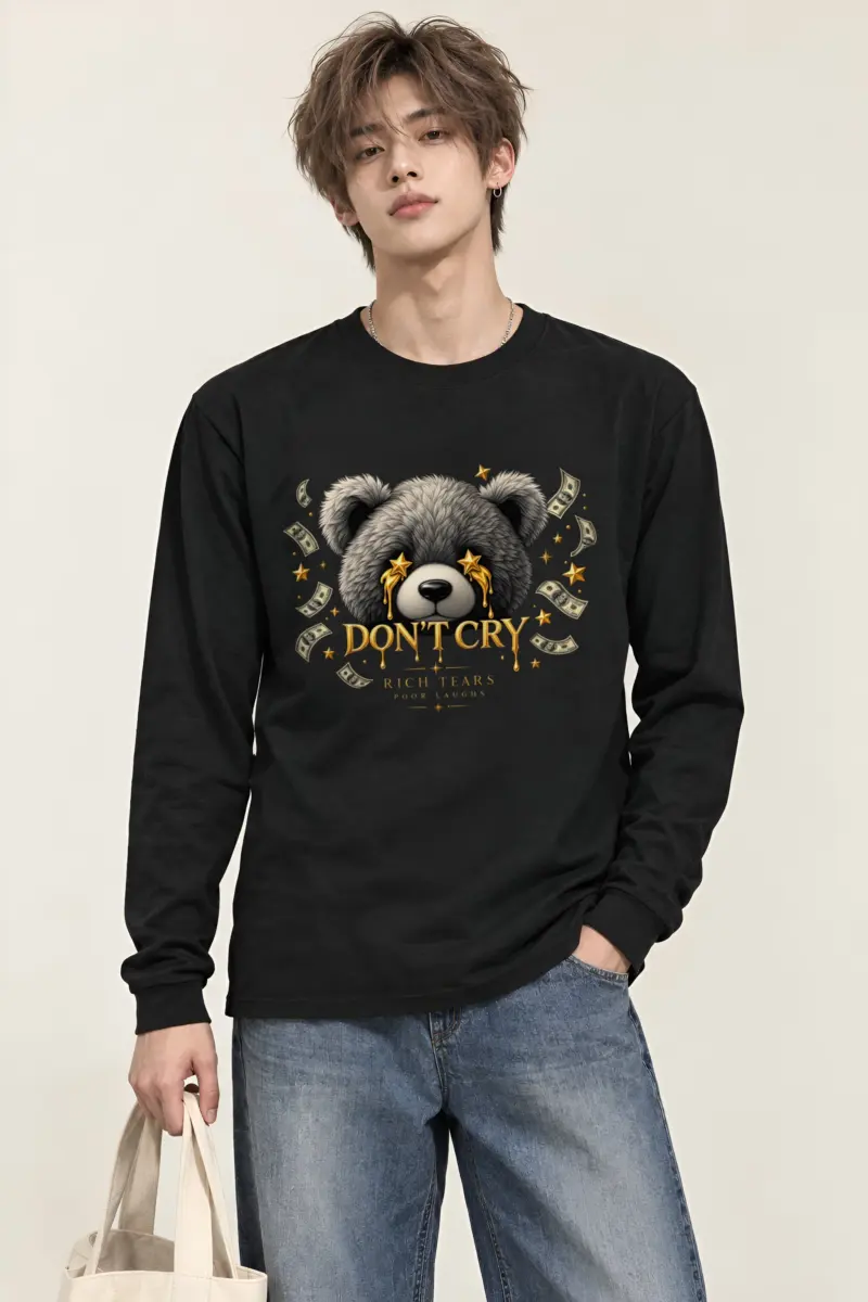 "Rich Tears Poor Laughs" Unisex Longsleeve T-shirt