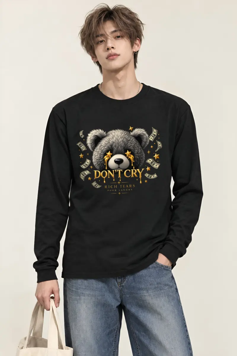 "Rich Tears Poor Laughs" Unisex Longsleeve T-shirt