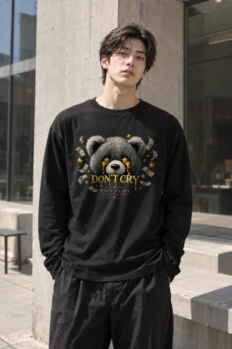 "Rich Tears Poor Laughs" Unisex Longsleeve T-shirt | Gildan 2400